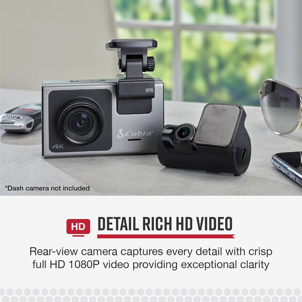 Rear-View Camera for SC Series Dash Cams, with Full HD Video