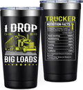 Truck Driver Gifts for Men - 20Oz Trucker Tumbler Cup