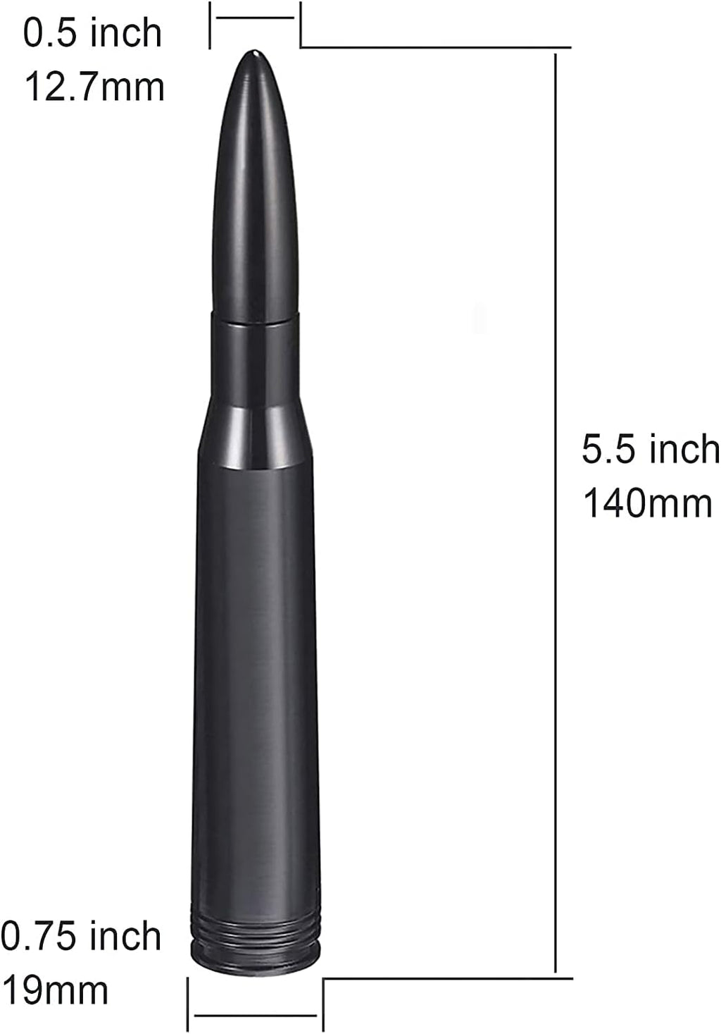 Car Truck Bullet Antenna Mast Vehicle Antenna Replacement for Heavy Duty Classic Pickup Trucks
