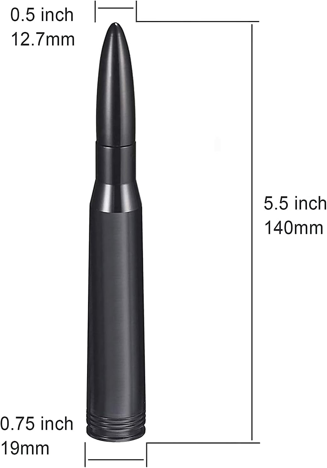Car Truck Bullet Antenna Mast Vehicle Antenna Replacement for Heavy Duty Classic Pickup Trucks