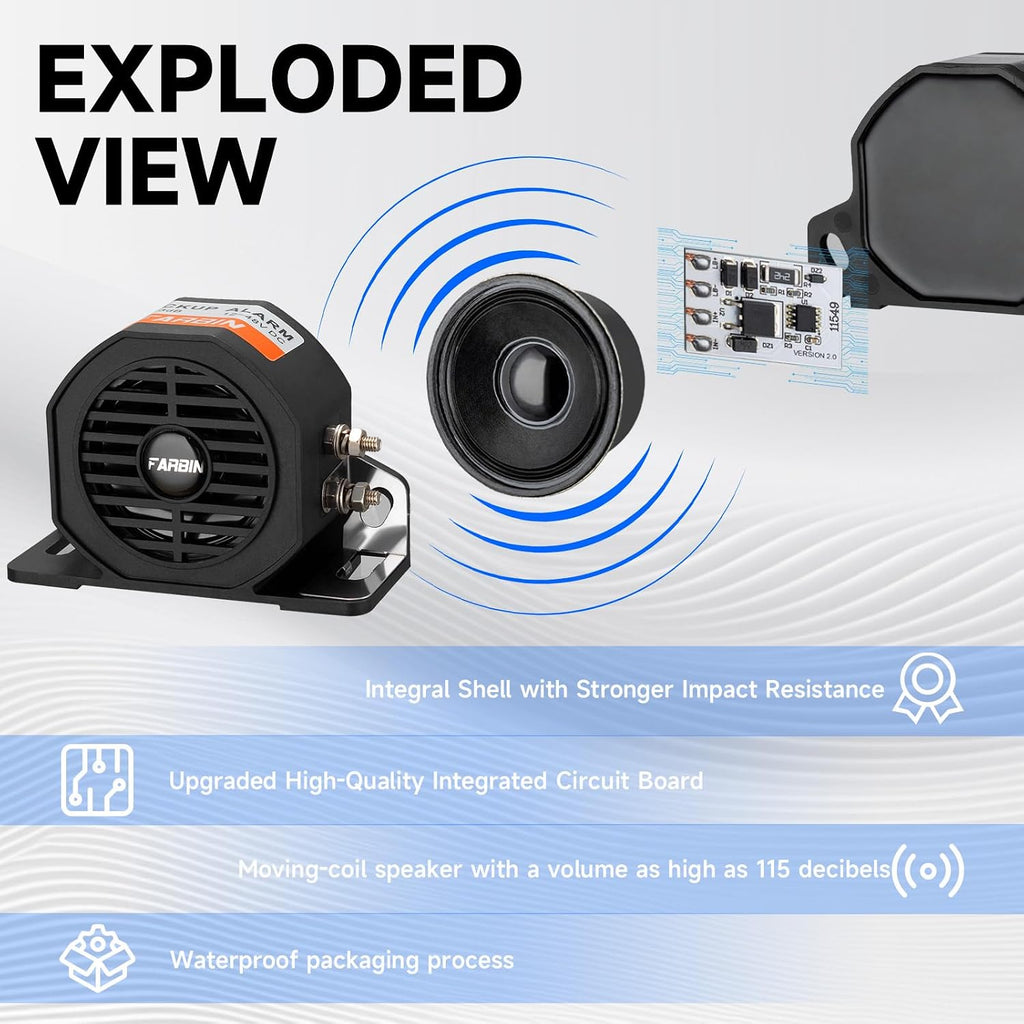 Back up Alarm Car Reverse Alarm Horn Reversing Warning Alarm Horns