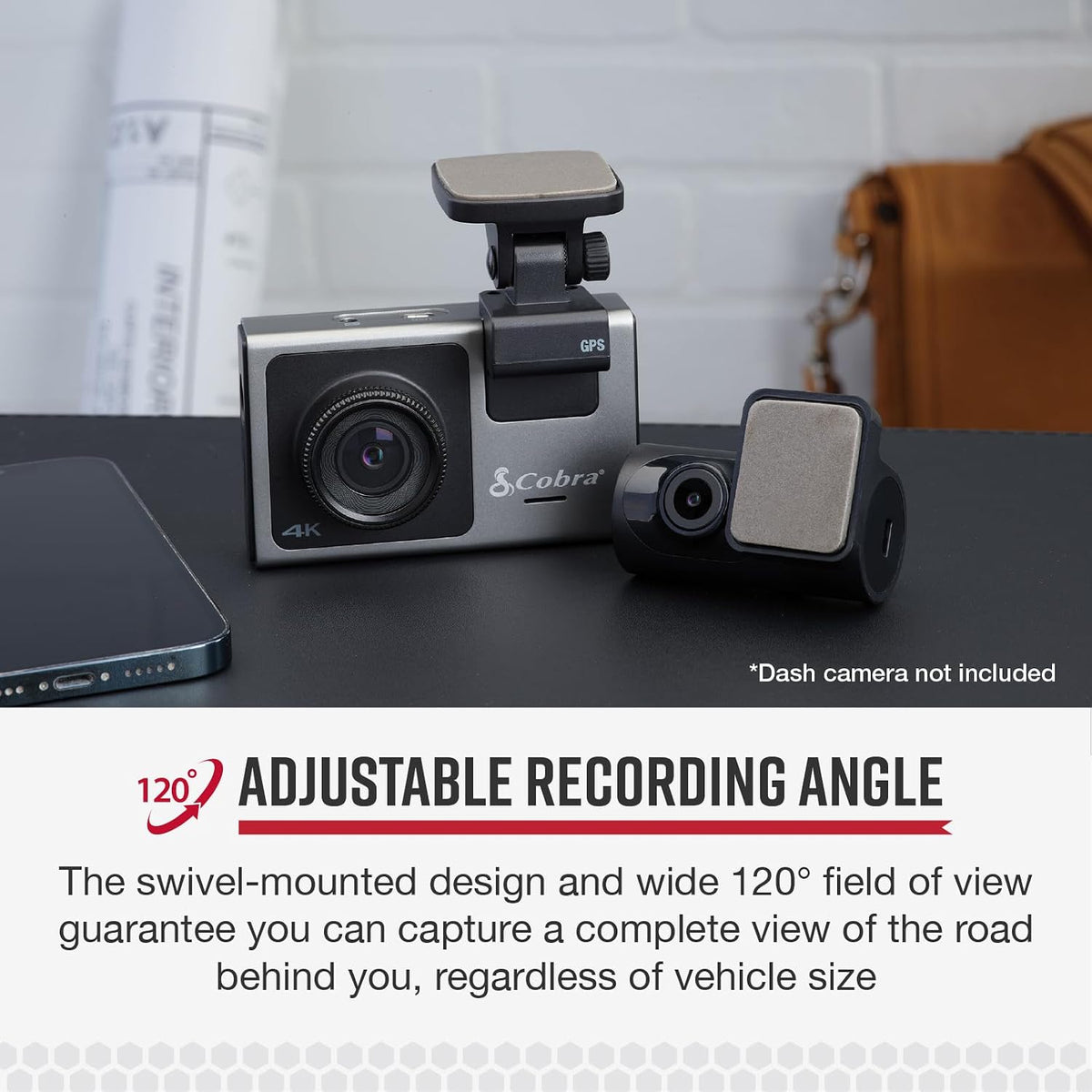 Rear-View Camera for SC Series Dash Cams, with Full HD Video