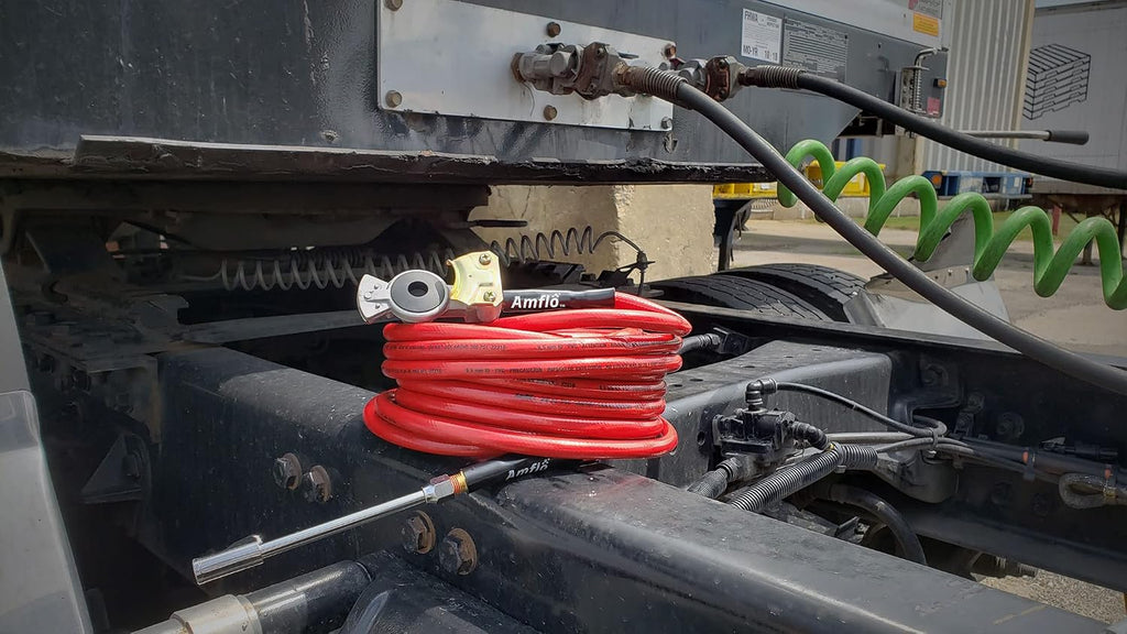 Premium 574-50GH 3/8" X 50' PVC Glad-Hand Air Hose - Essential Truck Tire Inflator Kit