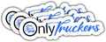 3Pcs Only Truckers Sticker Funny Trucker Life Onlytruckers Stickers Gift