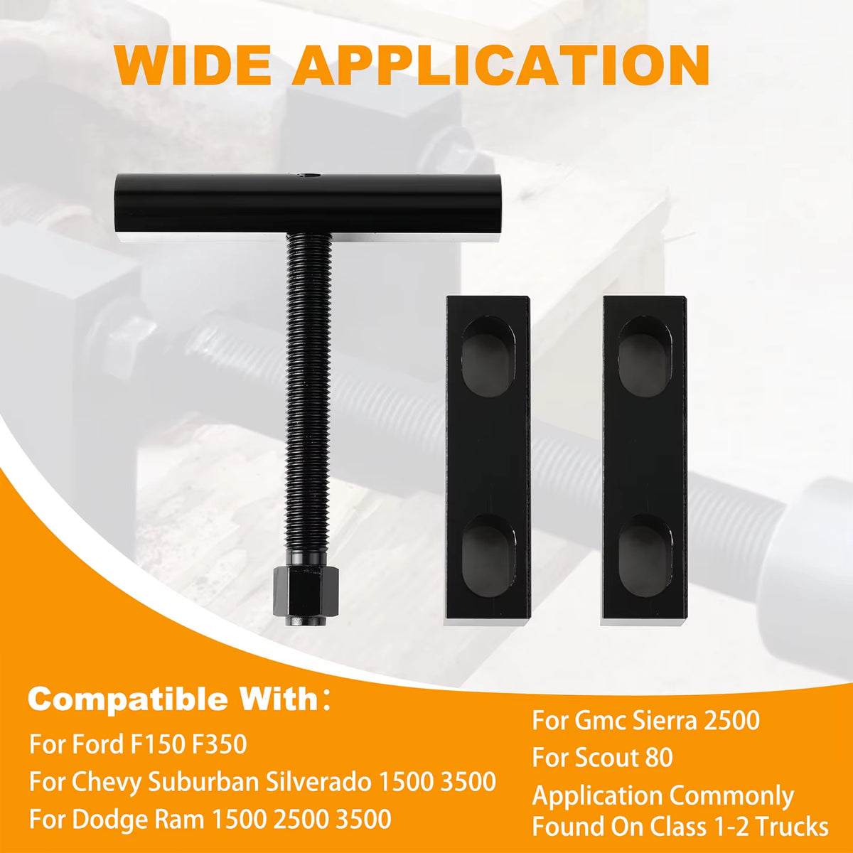 Heavy-Duty Yoke Puller Kit Semi Truck Yoke Remover Tool Kit for Ford Chevrolet
