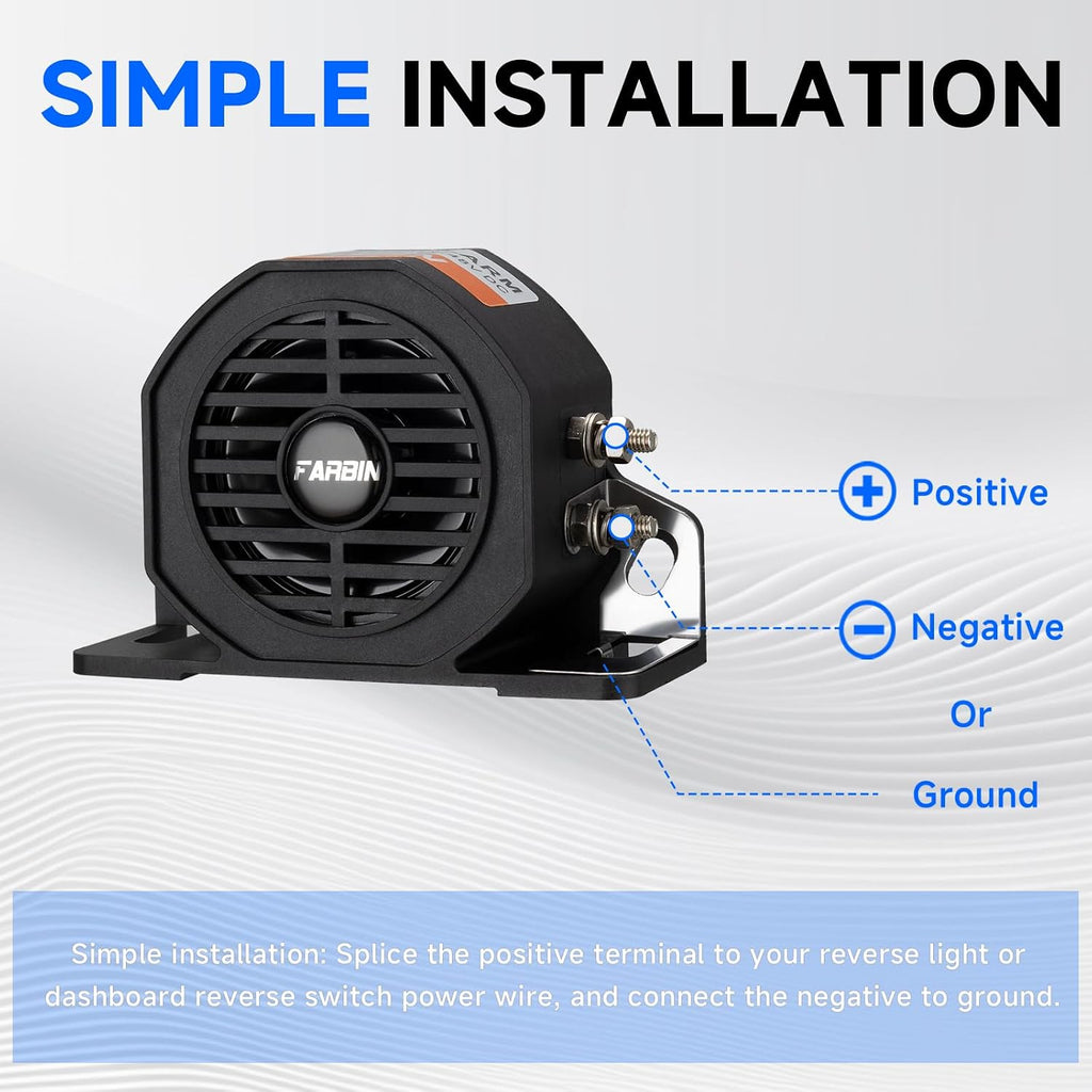 Back up Alarm Car Reverse Alarm Horn Reversing Warning Alarm Horns