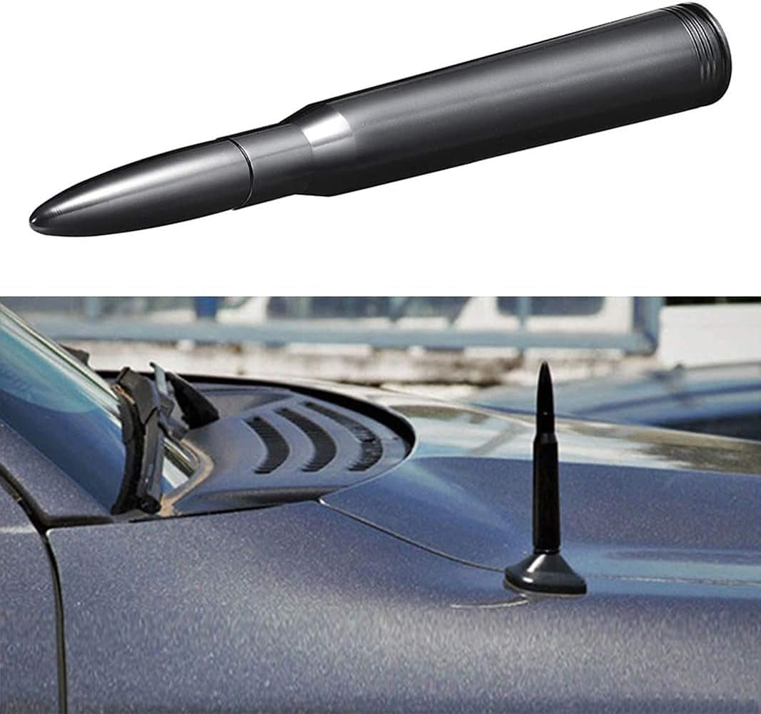 Car Truck Bullet Antenna Mast Vehicle Antenna Replacement for Heavy Duty Classic Pickup Trucks