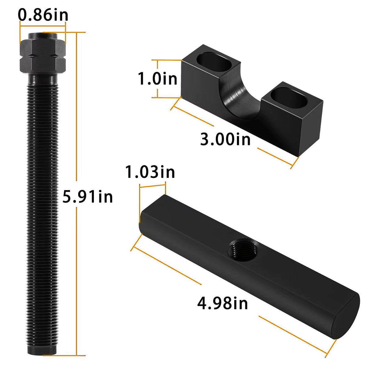 Heavy-Duty Yoke Puller Kit Semi Truck Yoke Remover Tool Kit for Ford Chevrolet