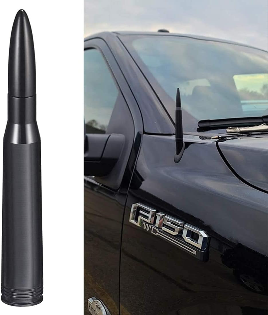 Car Truck Bullet Antenna Mast Vehicle Antenna Replacement for Heavy Duty Classic Pickup Trucks